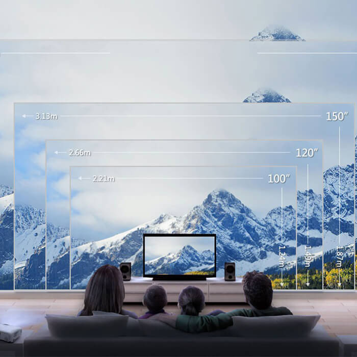 Comment calculer la distance d'installation et la taille de l'écran du projecteur?