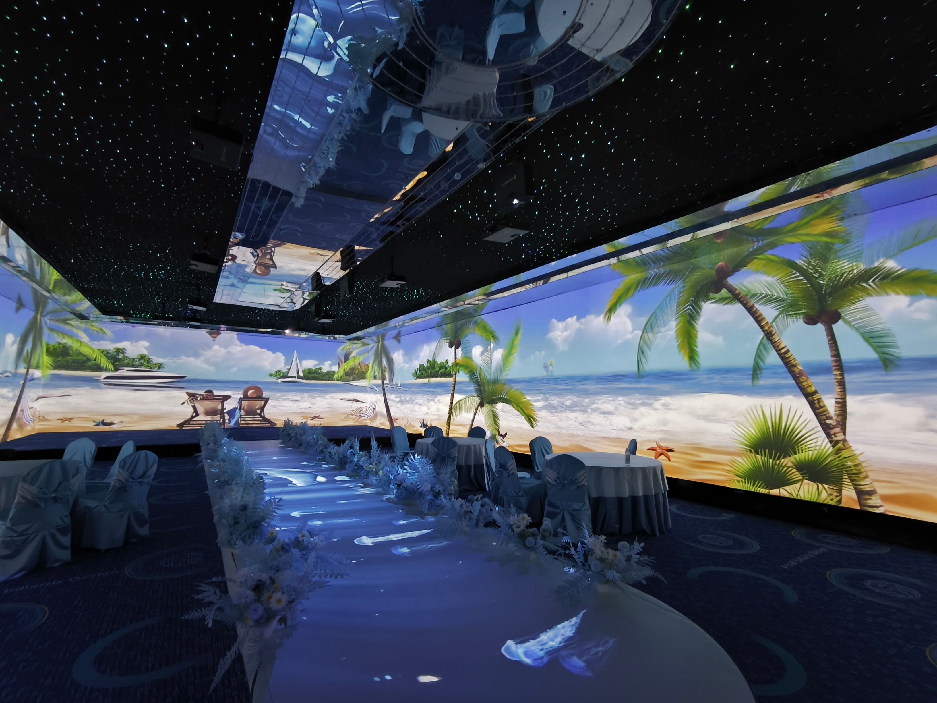 Salle de banquet immersive